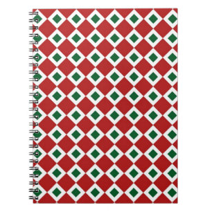 Christmas Diamond Pattern Notebook