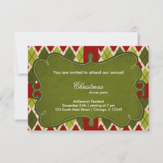 Christmas Diamonds Invitation