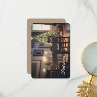 christmas dining thank you card