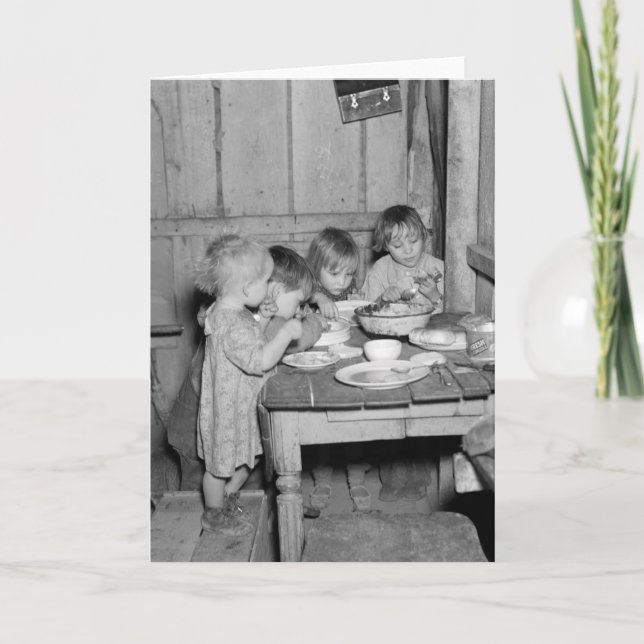 Christmas Dinner 1936 Holiday Card (Front)