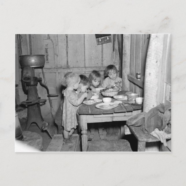 Christmas Dinner 1936 Holiday Postcard (Front)