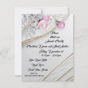 Christmas Dinner and Silent Auction Invitation