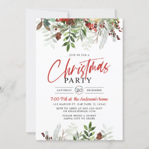 Christmas Dinner Christmas Party Invitation
