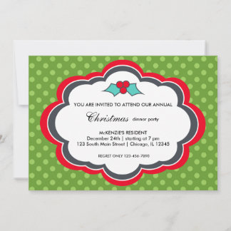 Christmas dinner invitation