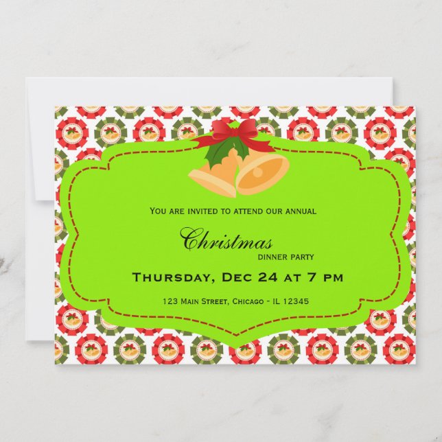 Christmas dinner invitation (Front)