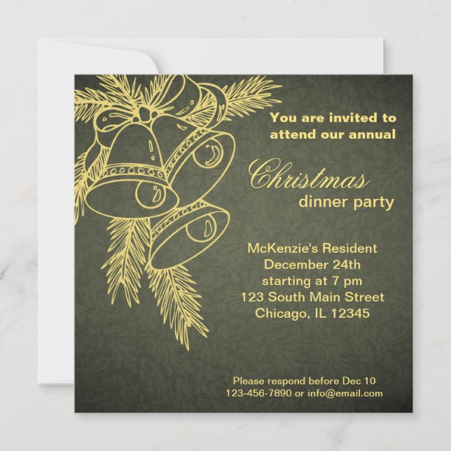 Christmas Dinner Invitation (Front)