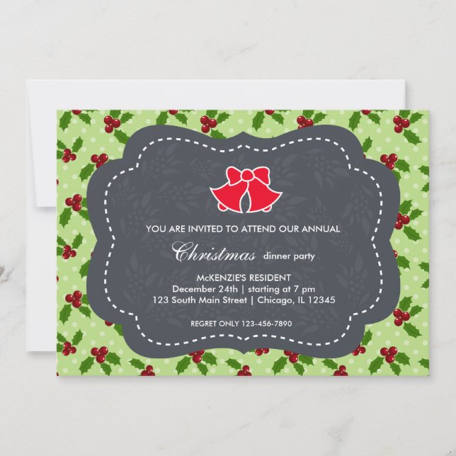 Christmas dinner invitation (Front)