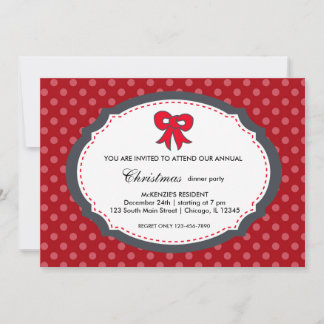 Christmas dinner invitation