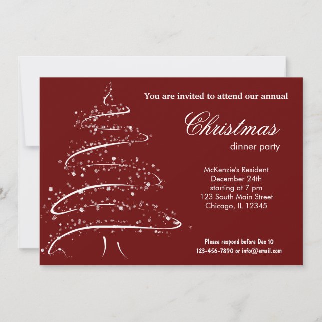Christmas dinner invitation (Front)