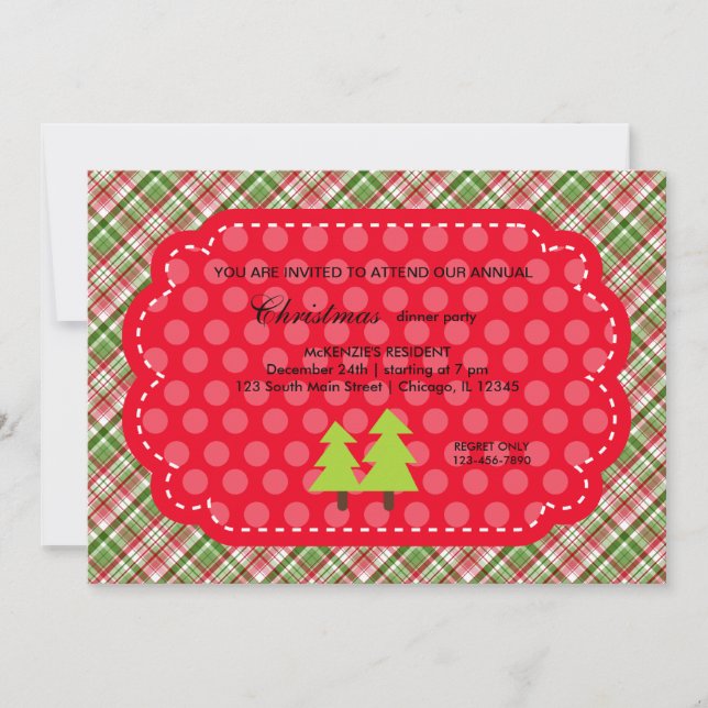 Christmas dinner invitation (Front)