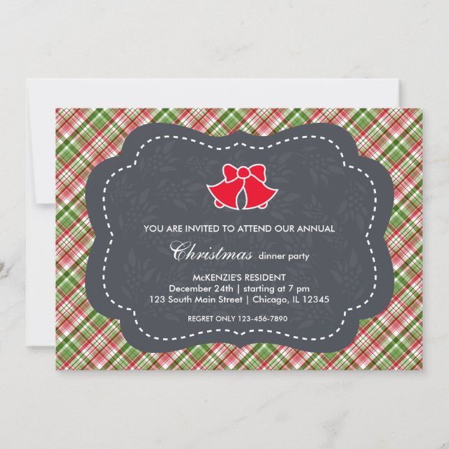 Christmas dinner invitation (Front)
