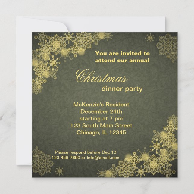 Christmas Dinner Invitation (Front)