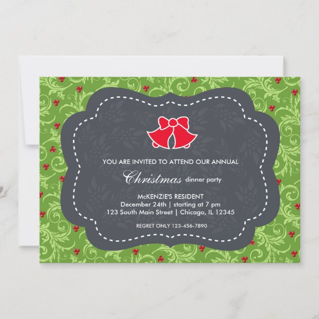 Christmas dinner invitation (Front)