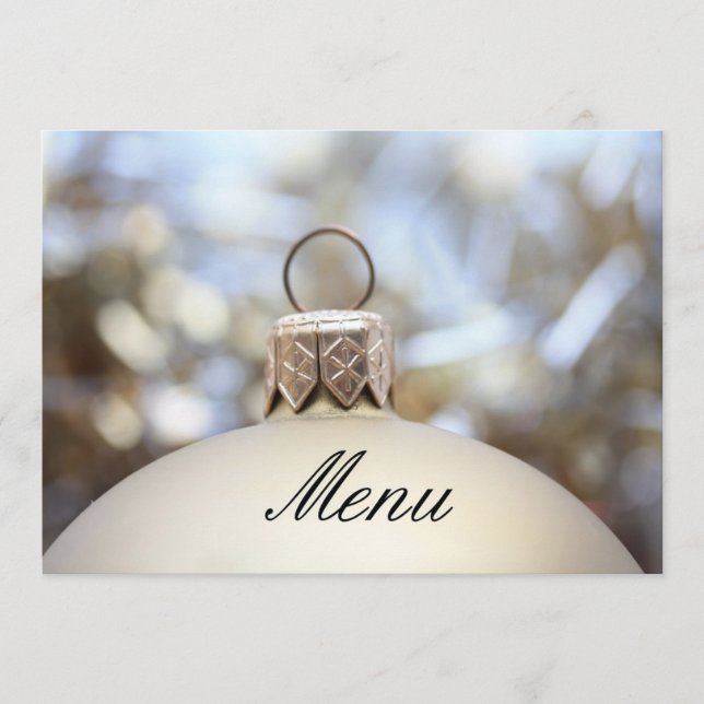 Christmas dinner menu card (Front)
