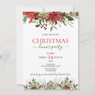 Christmas Dinner Party Invitation