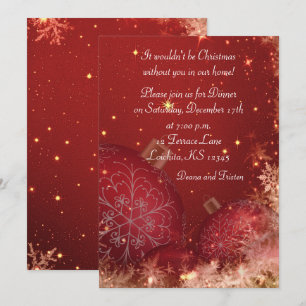 Christmas Dinner Party Invitation
