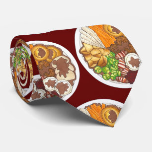 Christmas Dinner Party UK Festive British Food Tie