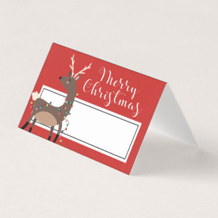 Christmas Dinner Place Card   Merry Christmas