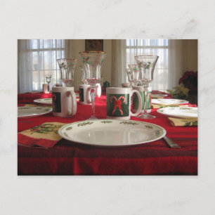 Christmas Dinner Postcard