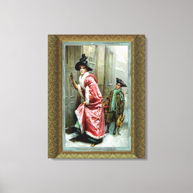 Christmas Dinner  Wrapped Canvas (Front)