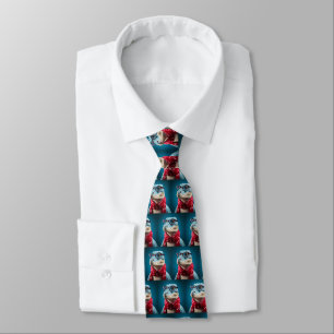 Christmas Dinosaur Christmas Scarf Tie