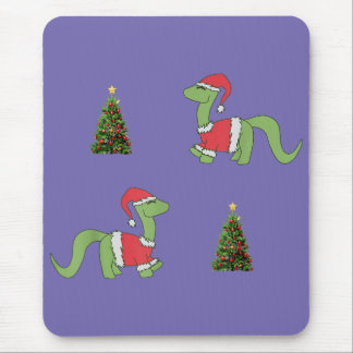 Christmas Dinosaur Christmas Tree Mouse Mat