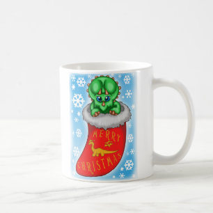Christmas Dinosaur Coffee Mug