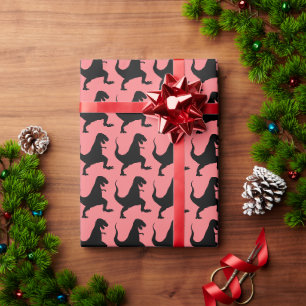 CHRISTMAS DINOSAUR FUNNY WRAPPING PAPER