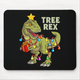 Christmas Dinosaur Kids Boys Men Christmas Lights Mouse Mat