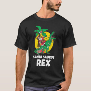 Christmas Dinosaur Santasaurus Rex Holiday Xmas PJ T-Shirt