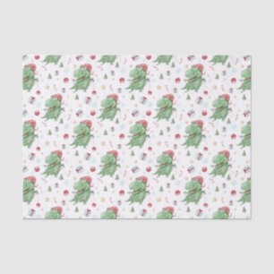 Christmas Dinosaur T-Rex Holiday Tissue Paper