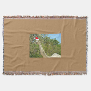 Christmas Dinosaur Throw Blanket