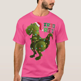 Christmas Dinosaur Tree Re Pyjamas Men Boys Xmas L T-Shirt