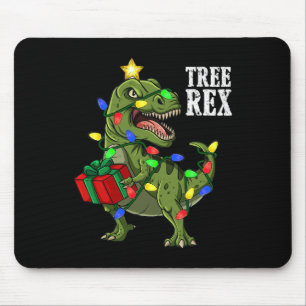 Christmas Dinosaur Tree Rex Boys Girls Kids Xmas G Mouse Mat