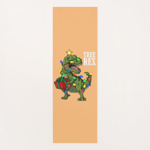 Christmas Dinosaur Tree Rex Boys Girls Kids Xmas Yoga Mat