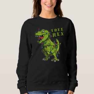 Christmas Dinosaur Tree Rex Christmas Cotume Pajam Sweatshirt