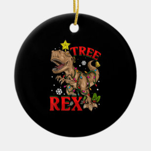 Christmas Dinosaur Tree Rex Lights T Rex Xmas Ceramic Tree Decoration