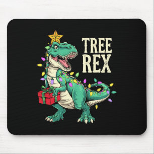 Christmas Dinosaur Tree Rex Pajamas Men Boys Kids  Mouse Mat