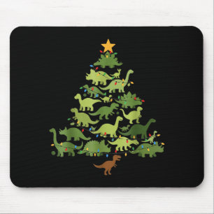 Christmas Dinosaur Tree Rex Pajamas Men Boys Kids  Mouse Mat