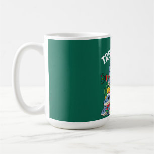 Christmas Dinosaur Tree Rex Pyjamas Men Boys Xmas Coffee Mug