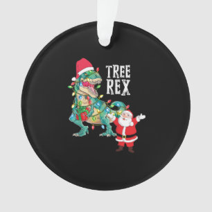 Christmas Dinosaur Tree Rex Santa Men Boys Xmas Li Ornament