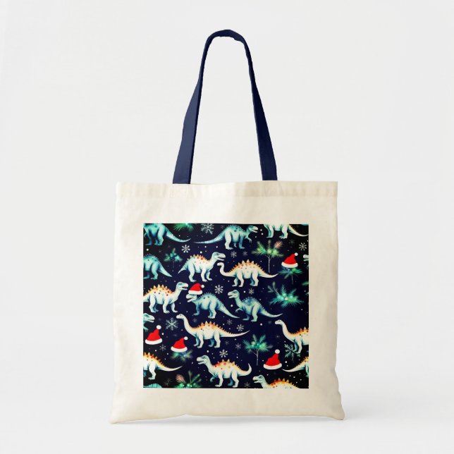 Christmas Dinosaurs  Tote Bag (Front)
