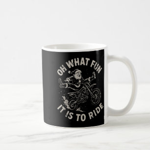 Christmas Dirt Bike Santa Motocross Born To Sleigh Coffee Mug