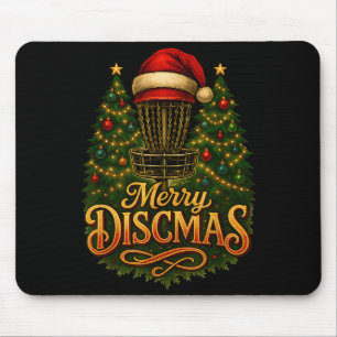 Christmas Disc Golf Merry Discmas Mouse Mat