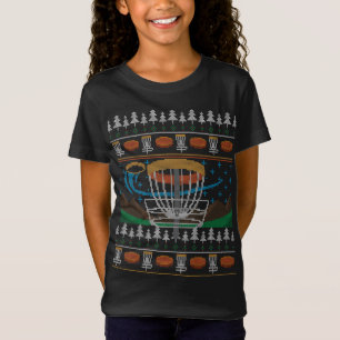 Christmas Disc Golf Throw Xmas Sports Ugly Christm T-Shirt