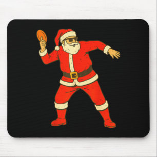 Christmas Disc Golf Vintage Funny Santa Xmas  Mouse Mat