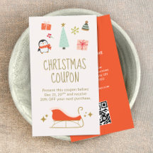 Christmas Discount Coupon Promotional