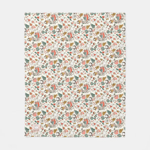 Christmas Ditsy Doodles Fleece Blanket
