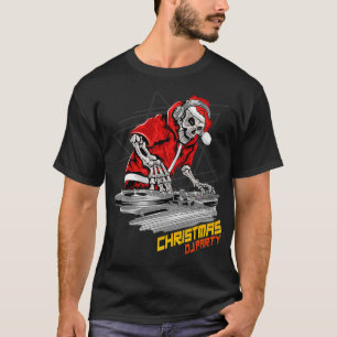 christmas DJ party Disco Vintage Dance Party T-Shirt