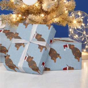 Christmas Doberman Pincher Wrapping Paper